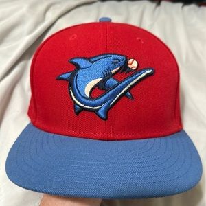 7 5/8 New Era CLEARWATER THRESHERS MiLB Fitted baseball cap